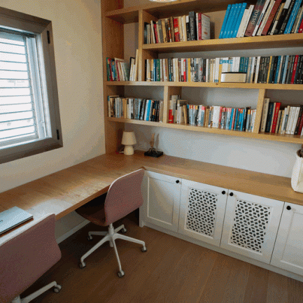 ספריות עץ לחדר